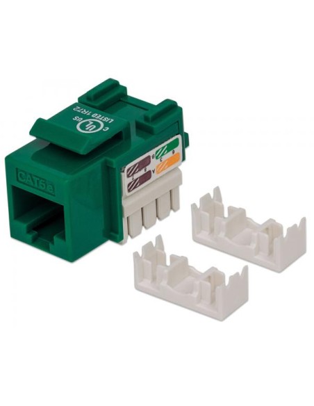 Frutto Keystone RJ45 Cat5e UTP Verde