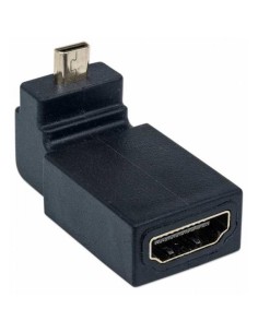 Adattatore HDMI A Femmina / Micro D Maschio Angolato Nero 2