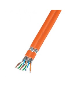 Matassa S/FTP Cavo Cat. 7 Rame Duplex 1000MHz Dca 100m Rigido FRNC-B Arancione