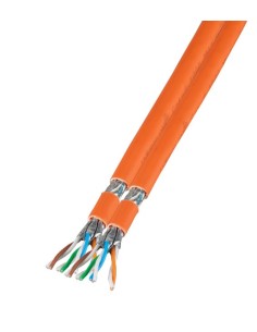Matassa S/FTP Cavo Cat. 7 Rame Duplex 1000MHz Dca 100m Rigido FRNC-B Arancione 2