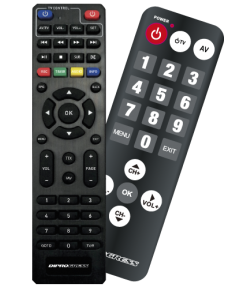 Decoder Ricevitore Digitale Terrestre DVB-T2 HEVC Main10 con doppio telecomando 2
