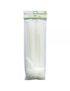 Fascette Fermacavi con Occhiello 300x4,8mm in Nylon 100pz Bianco 2