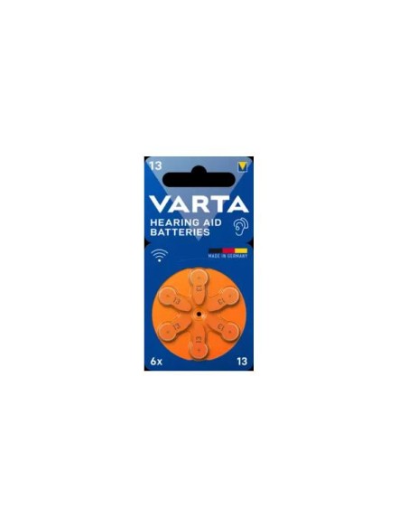 Batterie a Bottone per Apparecchi Acustici V13 6pz
