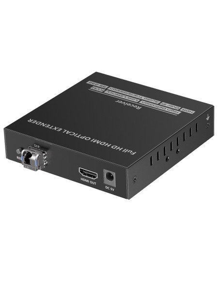 Ricevitore per Extender Ottico KVM HDMI Over IP Full HD Non Compresso fino a 40Km