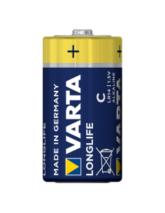 Blister 2 Batterie 1.5V Longlife Alcalina C Mezza Torcia 2