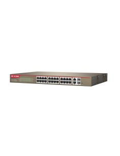 Switch 24 porte 10/100 con 2 porte gigabit/SFP combo con Web-Smart, S3300-26-PWR-M