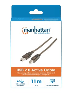 Prolunga Attiva USB-A USB-B Hi-Speed USB 2.0 11m 2