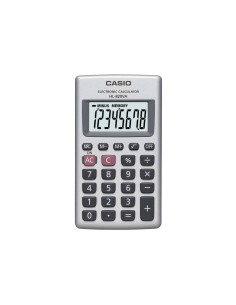 Calcolatrice tascabile CASIO 8 cifre a batteria - struttura in metallo Argento - HL-820VA-W-EP 2