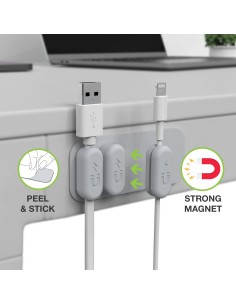 Organizzatore di Cavi Magnetico a Quattro Fermacavi con Base 2