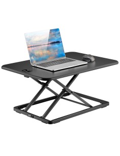 Convertitore da Scrivania In Piedi Postazione di Lavoro Sit Stand Ultra Slim Altezza Regolabile