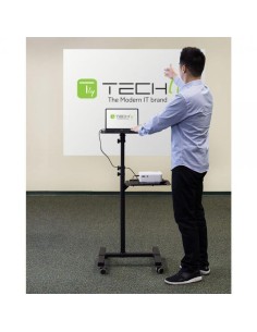 Carrello per Proiettore Notebook Regolabile con Mensola 2