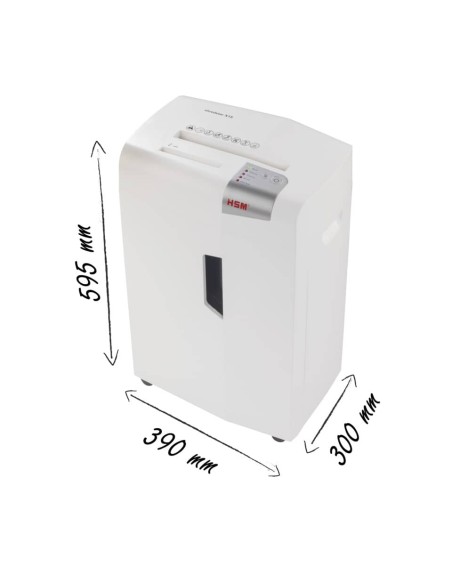 Distruggidocumenti uso moderato HSM Shredstar X15 + utensile taglio CD - 26L P-4-  taglio a frammenti 4x37 mm 1030121