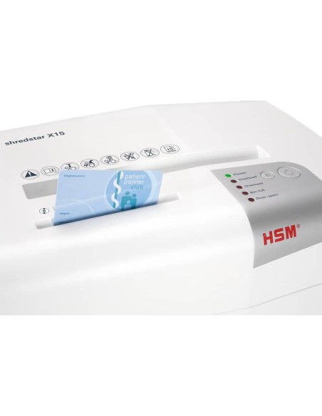 Distruggidocumenti uso moderato HSM Shredstar X15 + utensile taglio CD - 26L P-4-  taglio a frammenti 4x37 mm 1030121