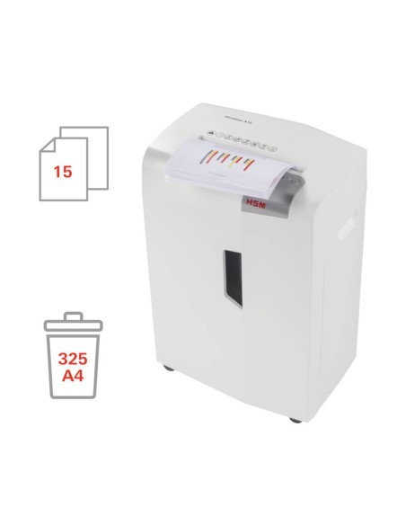Distruggidocumenti uso moderato HSM Shredstar X15 + utensile taglio CD - 26L P-4-  taglio a frammenti 4x37 mm 1030121