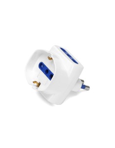 Adattatore a 3 vie 16A - bianco Aigostar 2 vie P17/11 & 1 via P40 (short) 218980 2