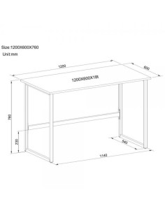 Scrivania per Computer dal Design Moderno per Casa e Ufficio Bianco 2