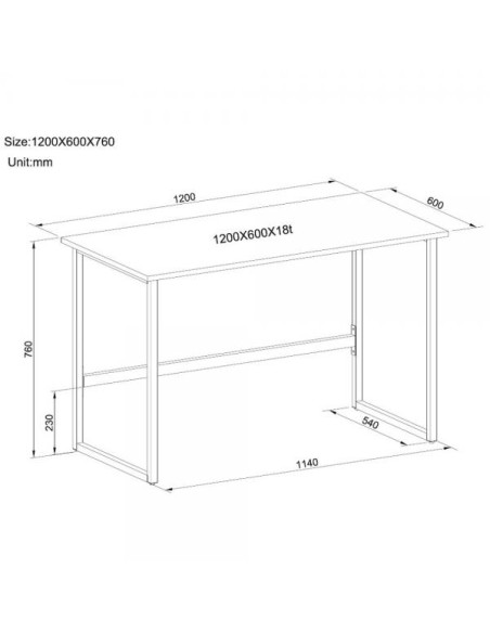 Scrivania per Computer dal Design Moderno per Casa e Ufficio Bianco
