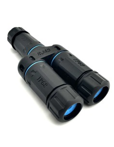 Connettore Adattatore Cat.6 RJ45 1F/2F Configurazione 1:1 Impermeabile IP68
