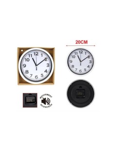 Orologio da parete Emi fondo bianco numeri neri Ø 20 cm - 8500330 2