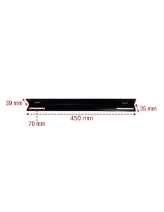 Coppia staffe a L Laterale per Rack 19'' a Muro Prof. 600mm Nero 2