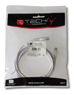 Cavo Slim Patch di Rete Pieghevole in Rame Cat.6A U/UTP 3 metri Bianco 2