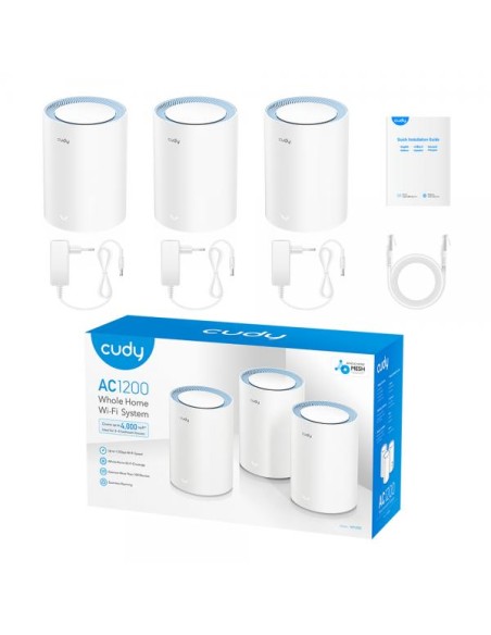 Sistema Wi-Fi Mesh AC1200 Dual Band per Tutta la Casa, M1200 3pz