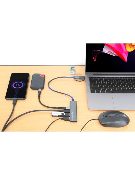 Hub 2 Porte USB-A + 2 Porte USB-C™ USB 3.2 Gen 1