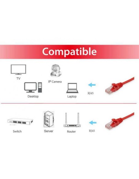 U/UTP C6 PATCH CABLE  5 0M RED