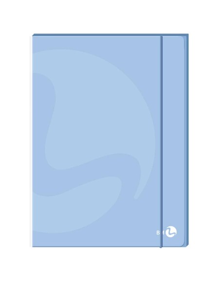 Cartellette 3 lembi BM Color con dorso 1 cm ed elastico colori assortiti conf. 6 pz  - 112775