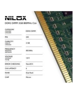 RAM DDR2 DIMM 2GB 800MHZ CL6