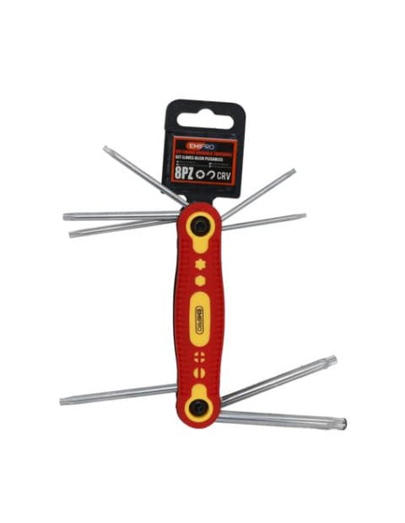 Set chiavi a brugola tascabili Emi - 8 punte assortite