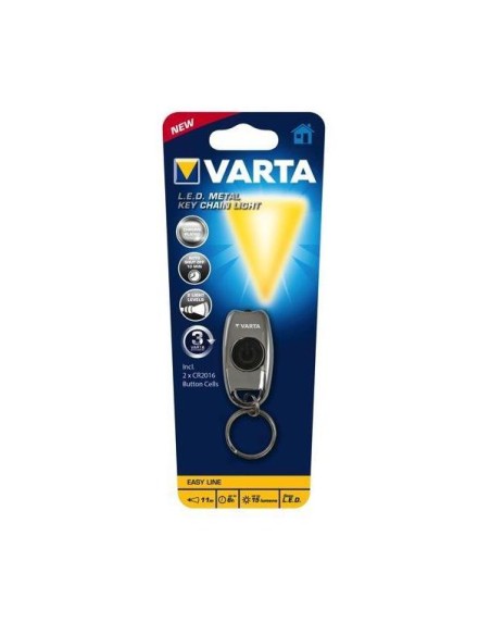 Torcia Portachiavi LED Tascabile a Batteria Metal Key Chain Light