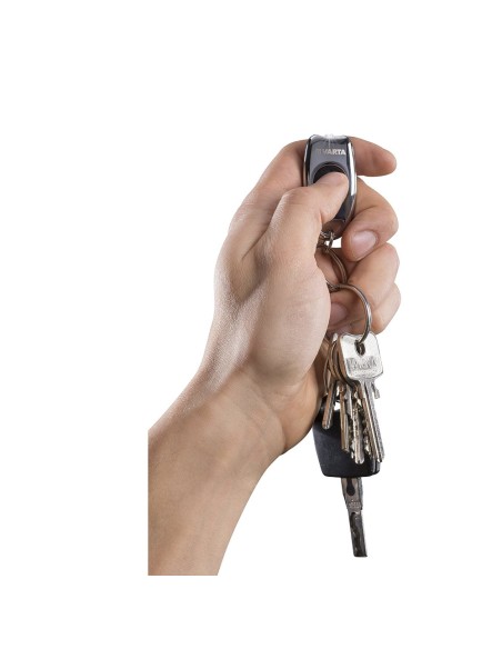 Torcia Portachiavi LED Tascabile a Batteria Metal Key Chain Light