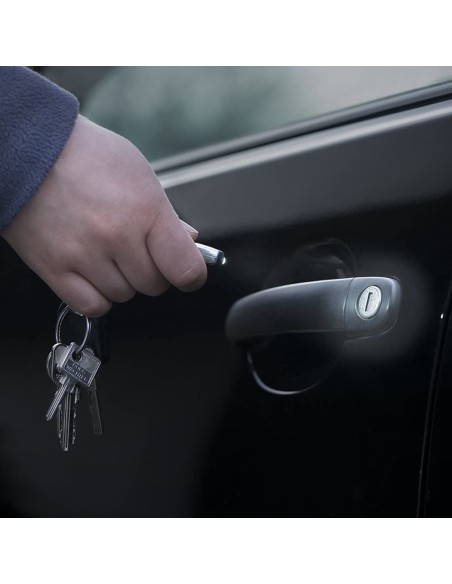 Torcia Portachiavi LED Tascabile a Batteria Metal Key Chain Light