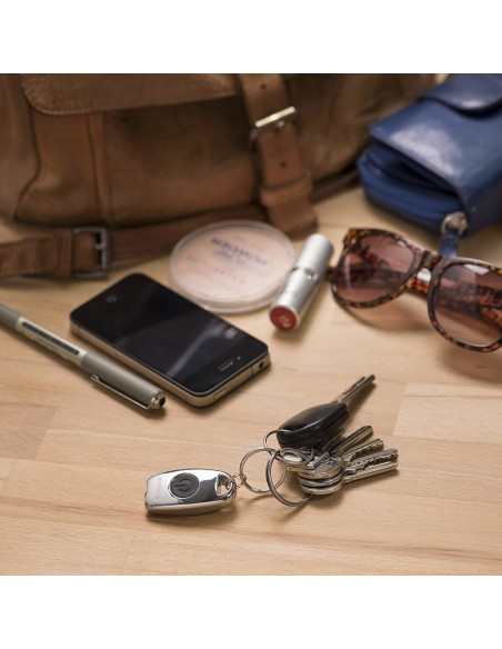 Torcia Portachiavi LED Tascabile a Batteria Metal Key Chain Light