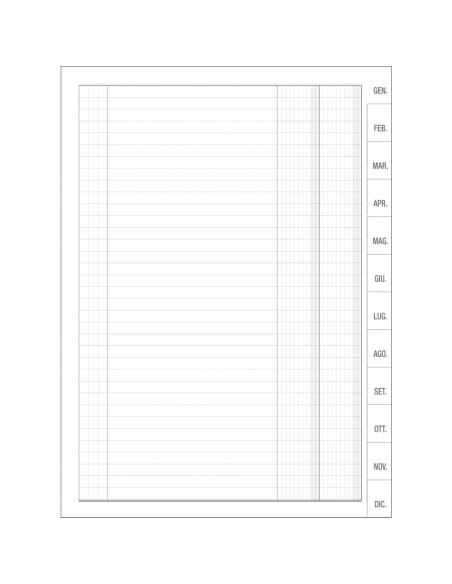 Registro scadenzario O.C.L. 21x29,7 cm 24 fogli - 3003
