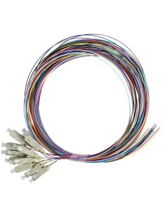 Set 12 Pigtail Fibra Ottica Multimodale OM3 SC 50/125 2 m 2