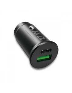 Caricatore da Auto USB A e USB-C™ 27 Watt PD Power Delivery Fast Charge 3 3A Nero