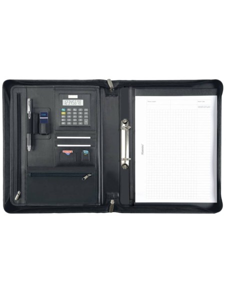 Cartella portadocumenti Alassio CARPO in pelle 28,5x7x36 cm A4 nero 30062