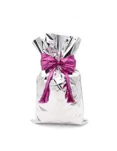 Buste regalo metallizzate 25x40 cm - conf. 50 pz
