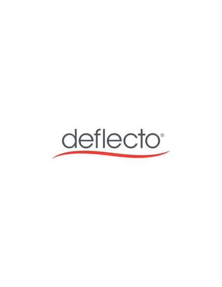 Espositore magnetico portastampati da terra deflecto® A3 in acciaio inox con asta regolabile nero/argento - 790645