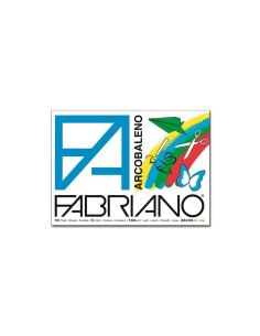Album da disegno Fabriano ARCOBALENO 140 g/m² 10 24x33 cm 2 fogli x colore 44312433 2