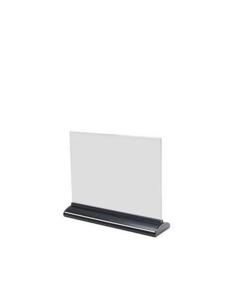 Porta-avvisi deflecto® A4 orizzontale in polimetilmetacrilato trasparente e nero 58445