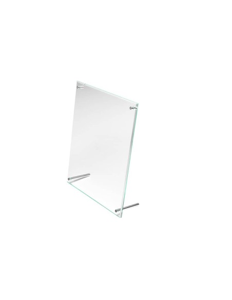 Portastampati deflecto® 8,5''x11'' in polimetilmetacrilato con bordi sagomati trasparente - 799693