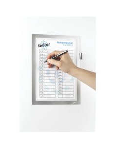 Cornice espositiva adesiva DURABLE DURAFRAME® NOTE A5 argento metallizzato - 499423 2