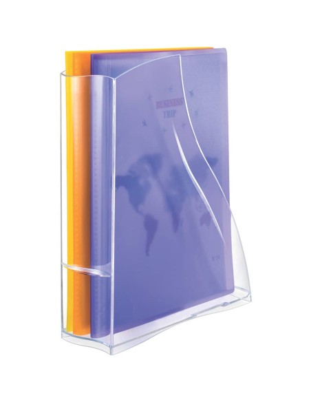 Portariviste CepPro Isis in polistirene 8,3x27,8x32,5 cm trasparente - 1003700111
