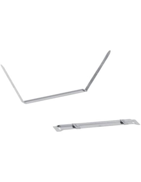 Clip fermafogli Q-Connect passo 80 mm metallo conf. da 50 - KF26083