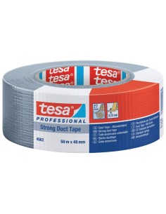 Nastro isolante tesa duct 4662 in tessuto plastificato trasparente 27 mesh 48 mm x 50 m grigio - 04662-00086-02 2