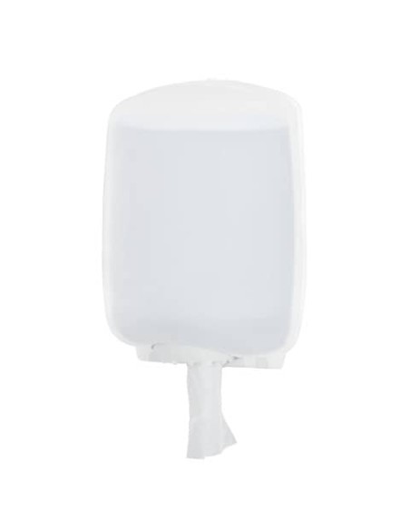 Distributore maxi di carta asciugamani a spirale Hylab in PPL con capacità max Ø 20,5 cm bianco - U-RO/1-ECOS