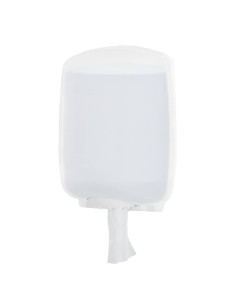 Distributore maxi di carta asciugamani a spirale Hylab in PPL con capacità max Ø 20,5 cm bianco - U-RO/1-ECOS 2